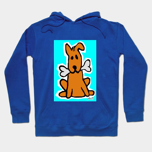 Dog & Bone Blue Hoodie by JohnT